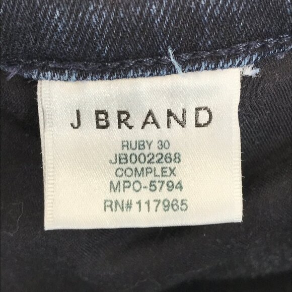 J Brand Ruby High Rise Cigarette Jeans Women's Size 27 Dark Wash Skinny Casual - Picture 9 of 11